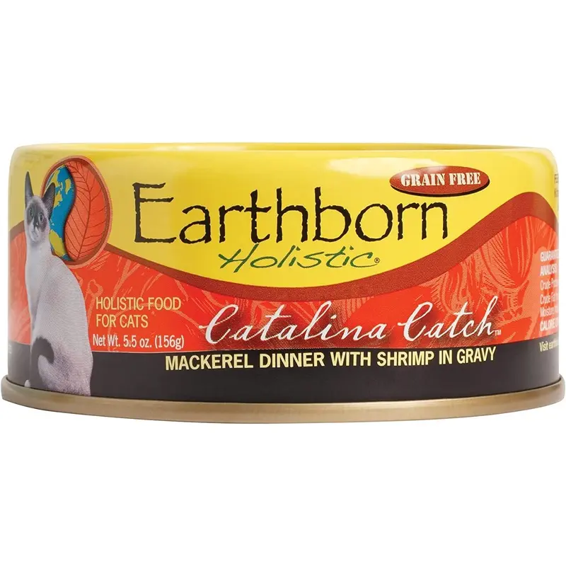Earthborn Holistic Catalina Catch Grain Free Canned Cat Food 5.5 Ounce (Pack of 24)