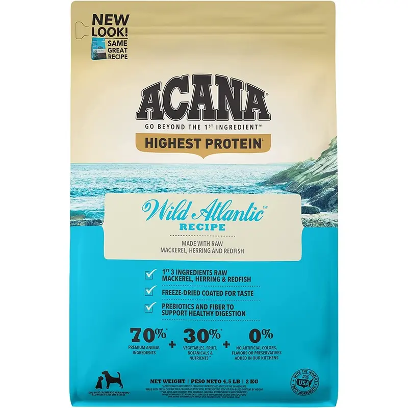 ACANA Highest Protein, Wild Atlantic, Grain Free Dry Dog Food, 4.5lb