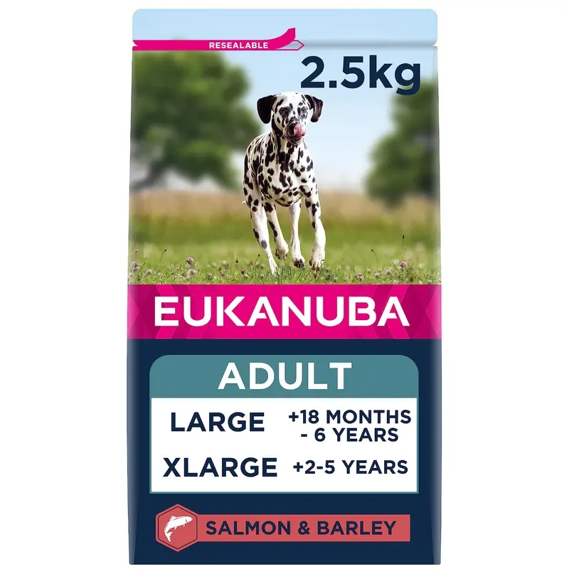 Eukanuba Complete Dry Dog Food for Adult Large and Giant Breeds with Salmon and Barley 2.5 kg