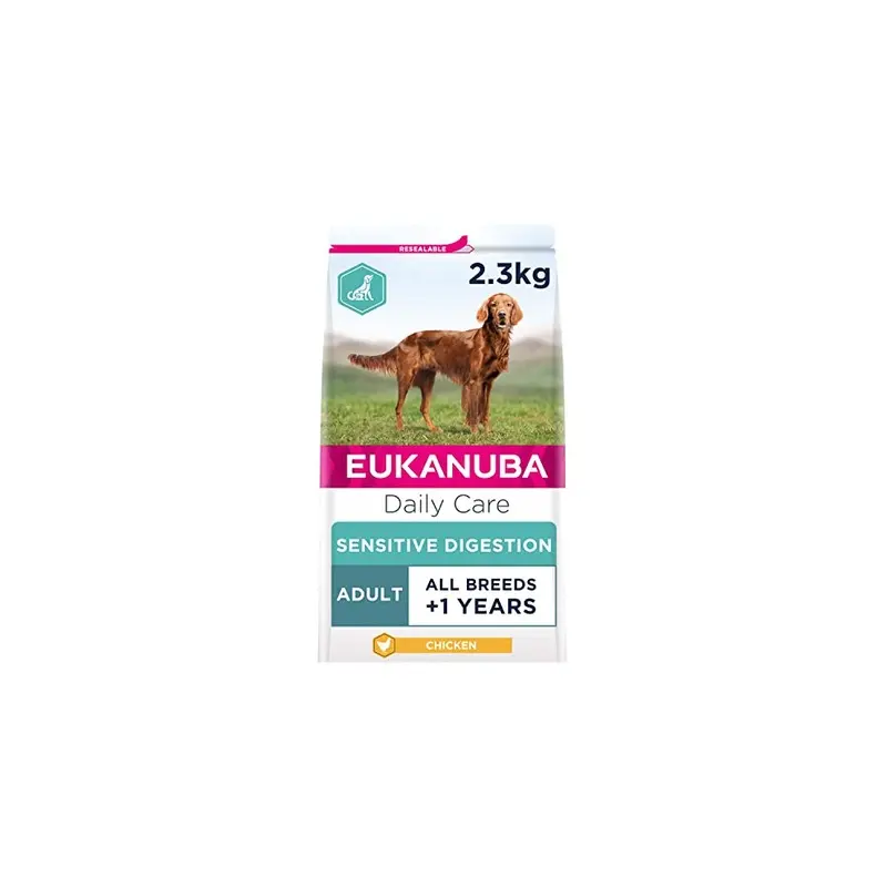 Eukanuba Sensitive Digestion Highly Digestible Complete Dry Dog Food For Adult Dogs With Chicken 2.3 Kg 2.3Kg