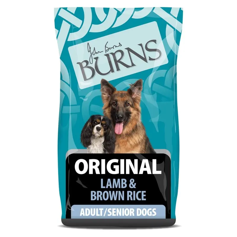 New Burns Pet Nutrition Hypoallergenic Complete Dry Dog Food Adult And Senior Dog Original Lamb And Rice 2 Kg Brown 02Burn43 2Kg
