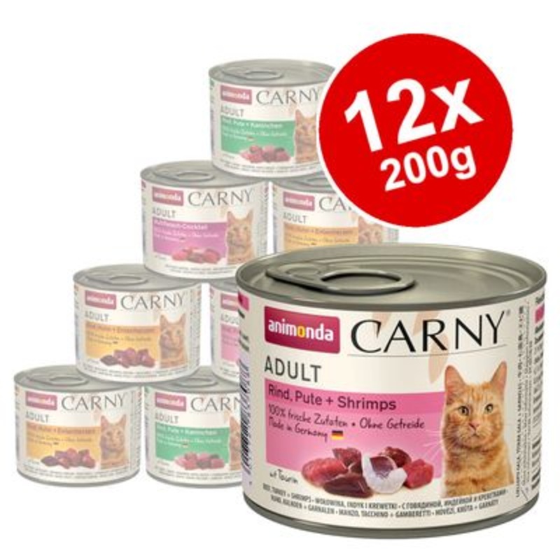 Mixed Megapack animonda Carny Adult 12 x 200g
